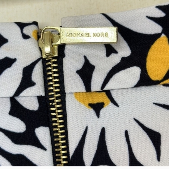 Michael Kors Floral A-Line Skirt - Yellow and Black - Picture 3 of 3